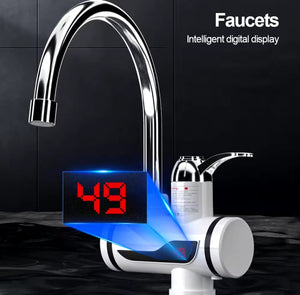Electric Kitchen Instant Water Heater Tap – Instant Hot Water Faucet | Fast Heating Tankless Faucet
