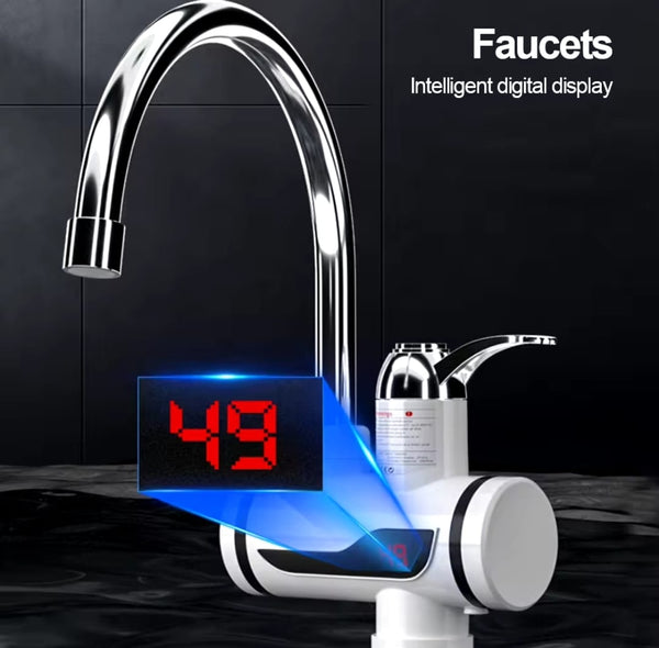 Electric Kitchen Instant Water Heater Tap – Instant Hot Water Faucet | Fast Heating Tankless Faucet