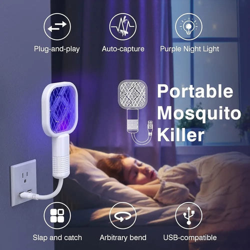 Portable USB Small Electric Mosquito Killer – Silent, Energy-Saving Insect Trap for Home, Office & Outdoor Use