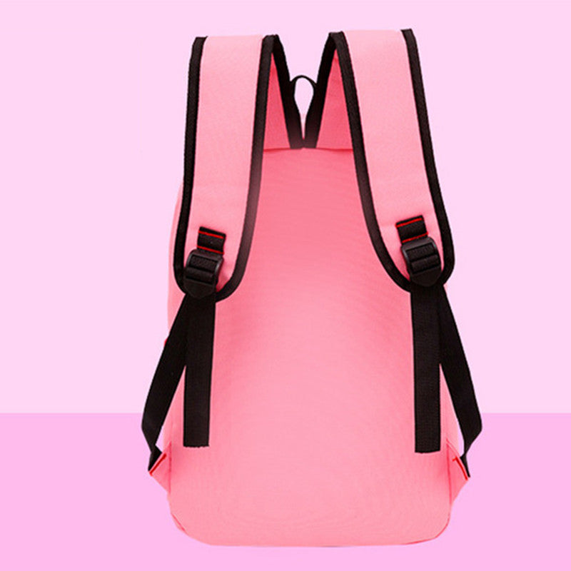 4-Piece School Bag Set/ backpack Children School Bags For Girls Boys Canvas School Bag Fashion Kids - grey