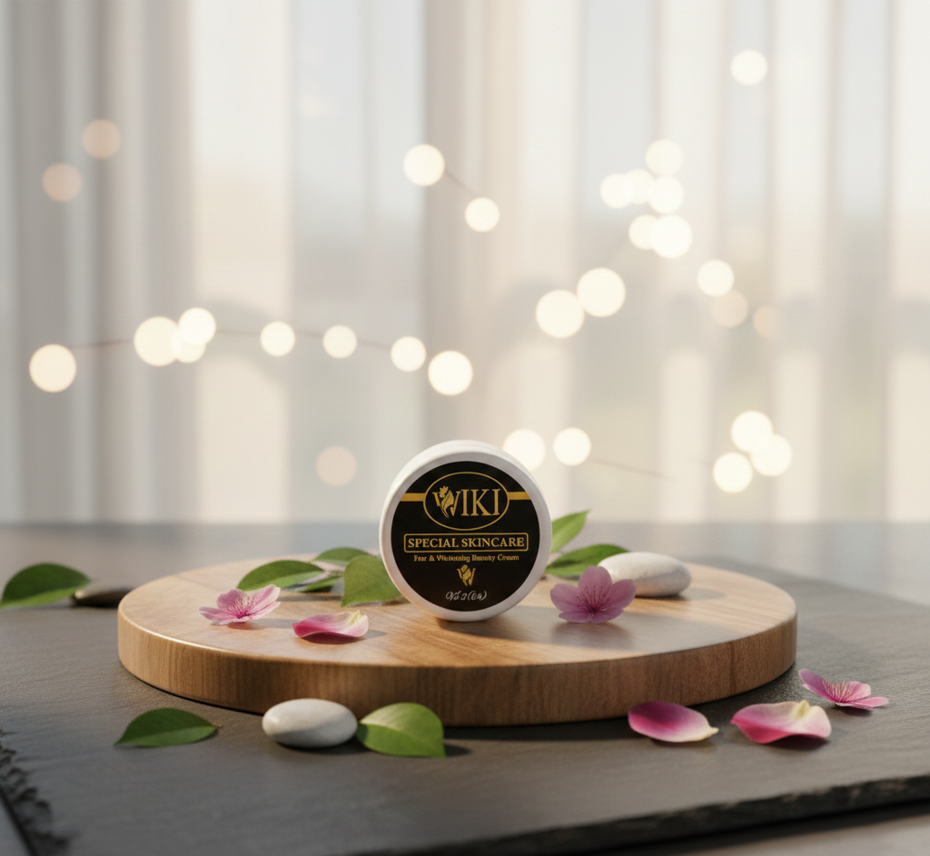 WIKI Night Cream – Black & Blue Edition | Deep Repair, Whitening, Anti-Aging & Moisturizing Night Treatment for Bright, Smooth, Glowing Skin black colour