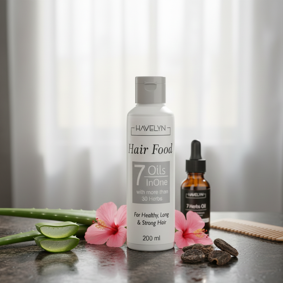 Havlyn Hair Food Oil – Deep Nourishing Hair Growth Formula for Strong, Smooth, Shiny & Healthy Hair | Anti-Dandruff, Anti-Frizz & Scalp Repair Oil