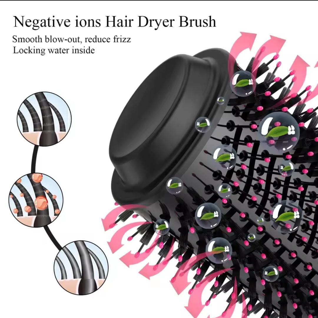 One Step 2 in 1 Hair Dryer & Brush (Dryer + Styler) Brush for Fast Drying, Straightening, Curling